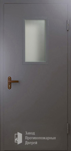 Фото двери «Техническая дверь №4 однопольная со стеклопакетом» в Воскресенску