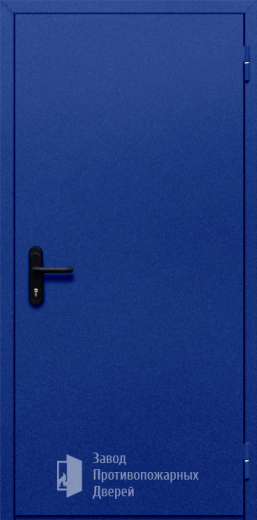 Фото двери «Однопольная глухая (синяя)» в Воскресенску