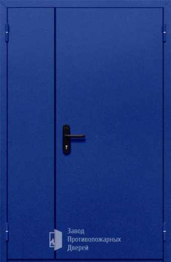 Фото двери «Полуторная глухая (синяя)» в Воскресенску