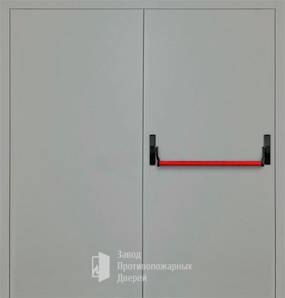 Фото двери «Двупольная глухая с антипаникой (2 створки) EI-30» в Воскресенску